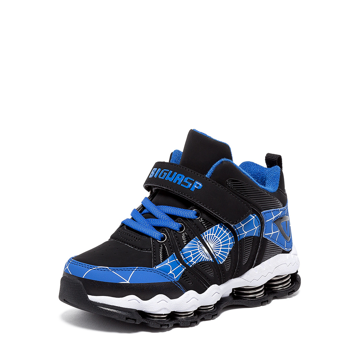 大黄蜂儿童运动鞋 冬季新款防水革面男童鞋弹簧鞋加绒保暖儿童棉鞋