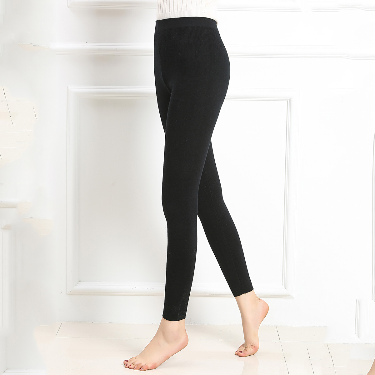 修身女式秋裤保暖羊毛裤