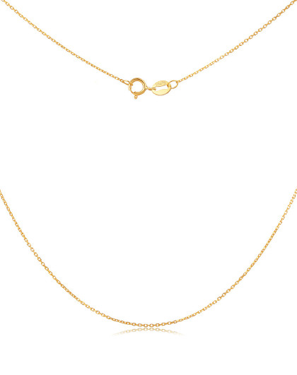 黄18k金项链细十字链颈链素链约1.94克 送礼