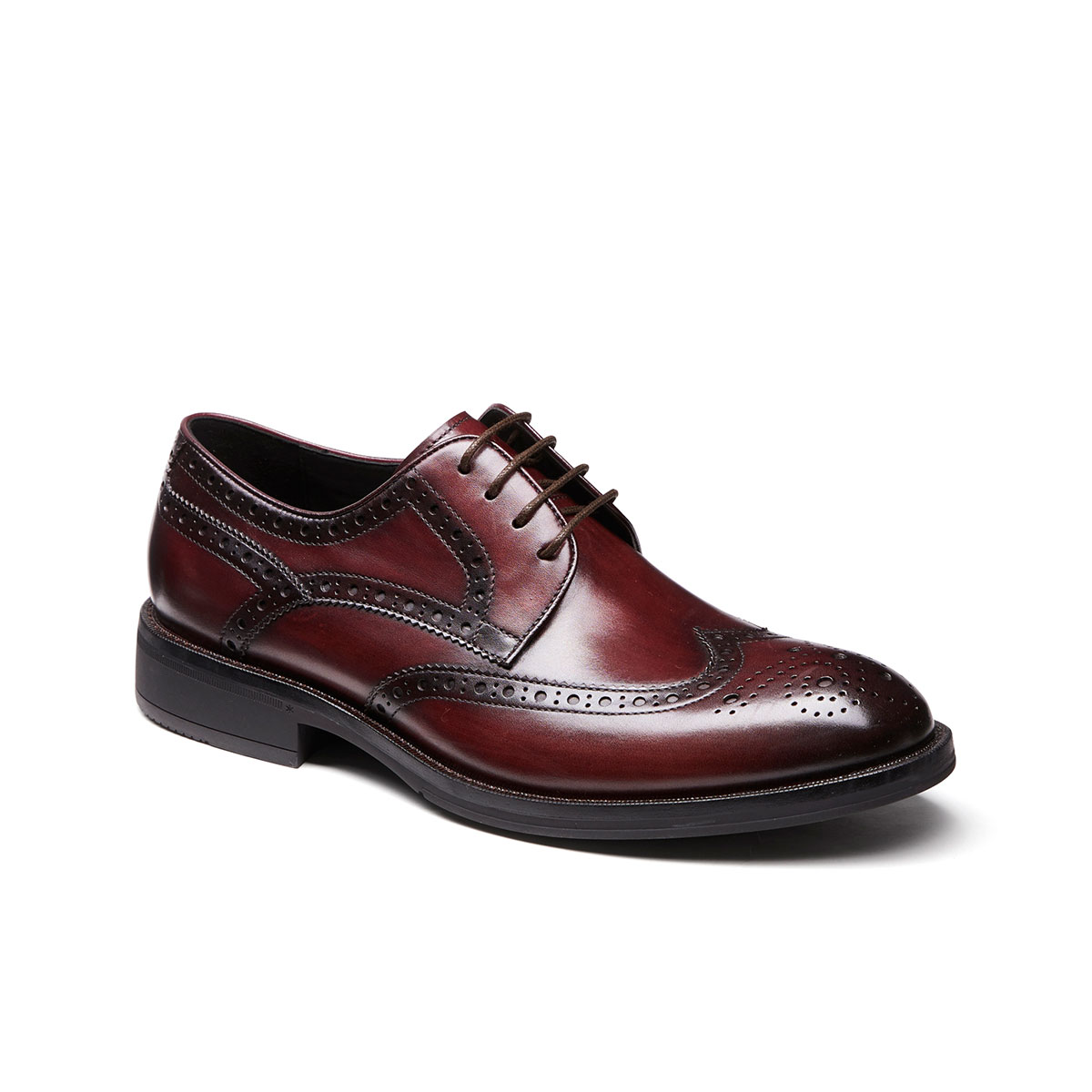 18秋季新品牛皮舒适男士布洛克鞋男士休闲皮鞋男士商务鞋男鞋男士皮鞋