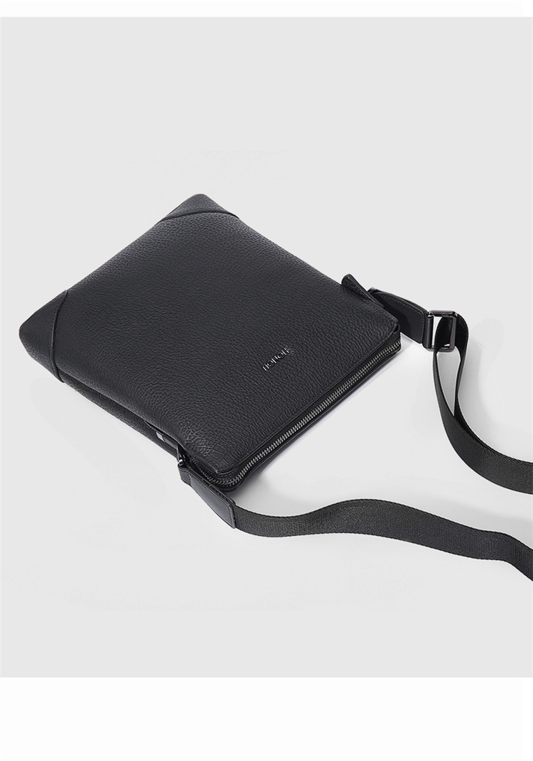 红谷男包商务潮流质尚系列牛皮时尚鳄鱼纹男包单肩包男士斜挎包