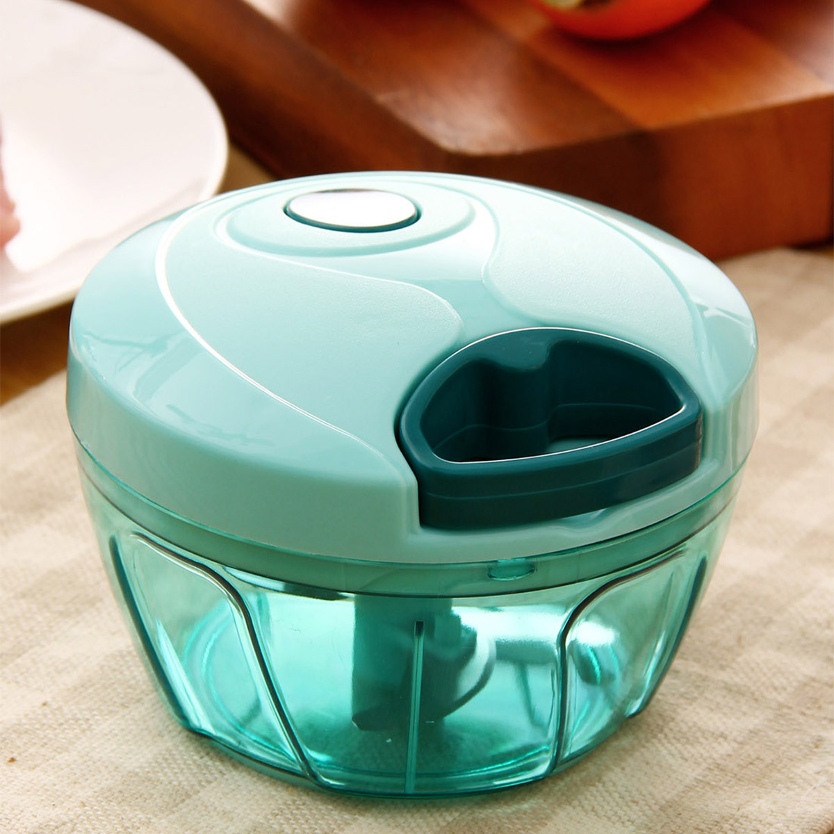 手拉式多功能食物料理碗 馅料理器捣碎器 手动料理机搅拌机 调料搅拌