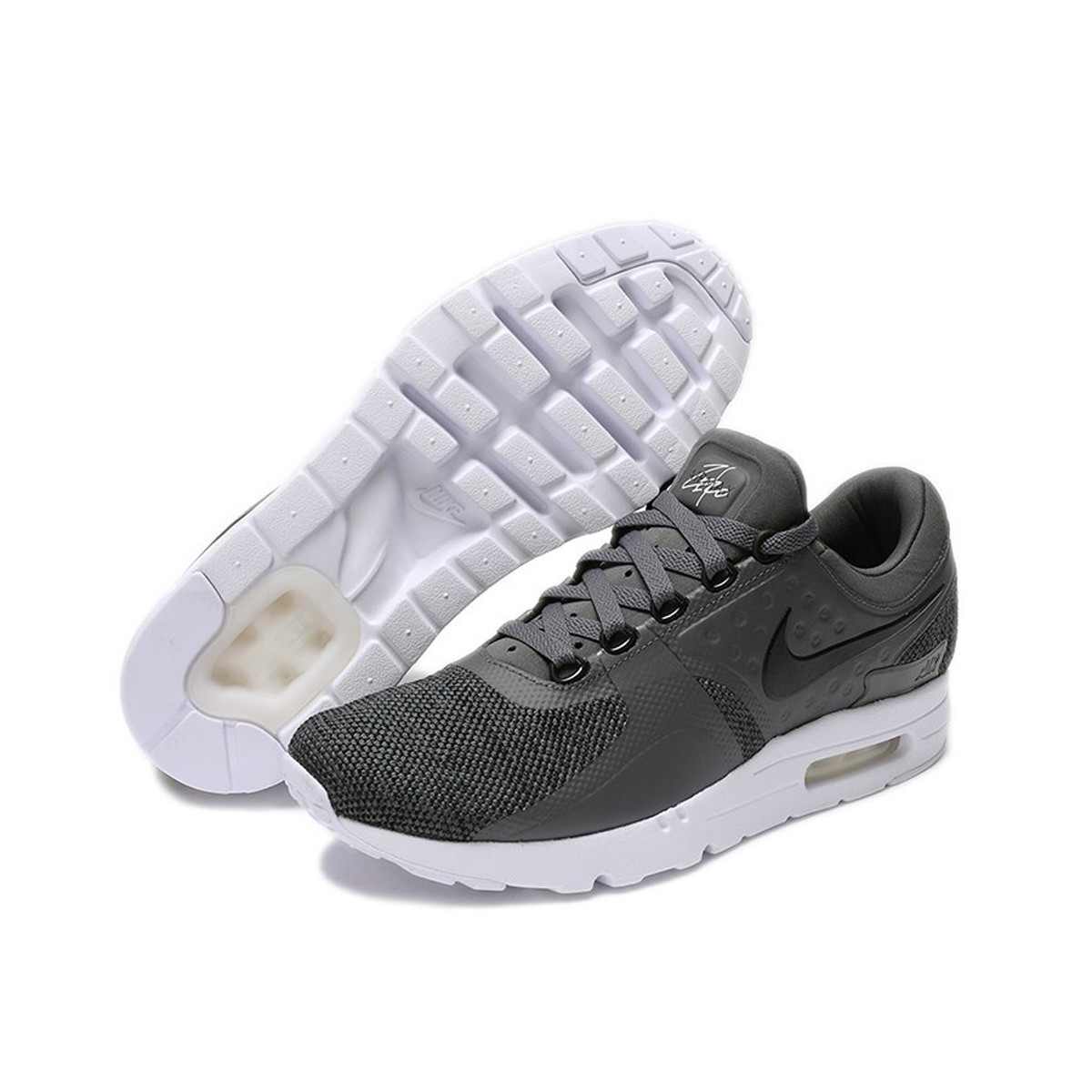 耐克nike air max zero 男灰色气垫运动鞋