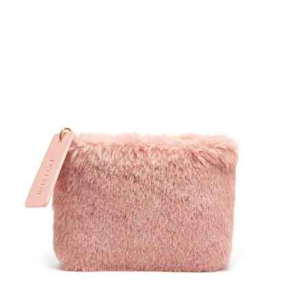 新款时尚百搭零钱包迷你毛毛绒包包短款钱包女包