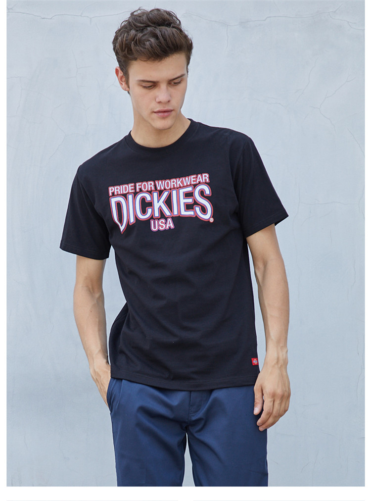 dickiesdickies圆领印花短袖t恤182m30ec08182m30ec08bk_唯品会