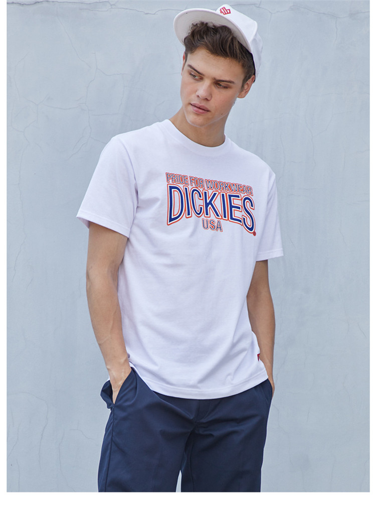 dickies圆领印花短袖t恤182m30ec08