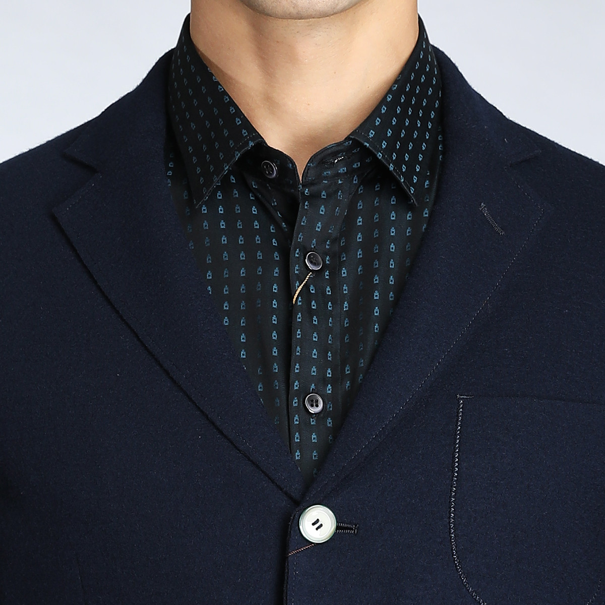 斯卡图全羊毛简约修身成熟稳重男士单西服837195a01511_唯品会