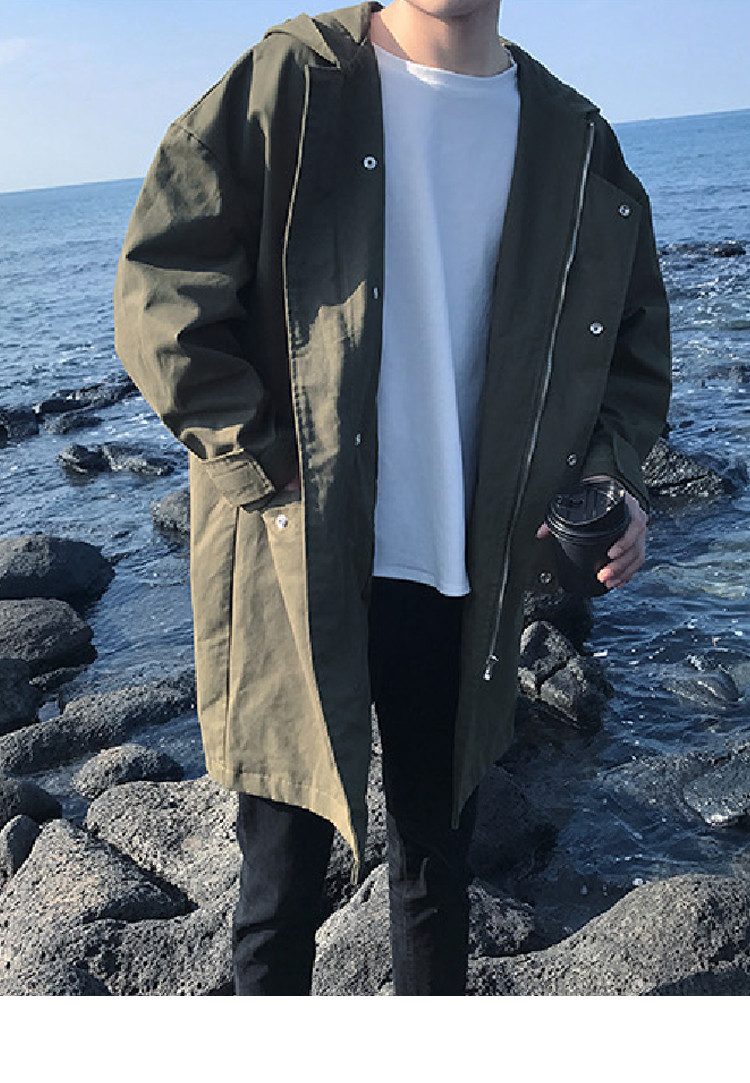 炫写xuanxie 潮流新款秋季男士工装夹克男欧美纯色休闲青年薄款上衣