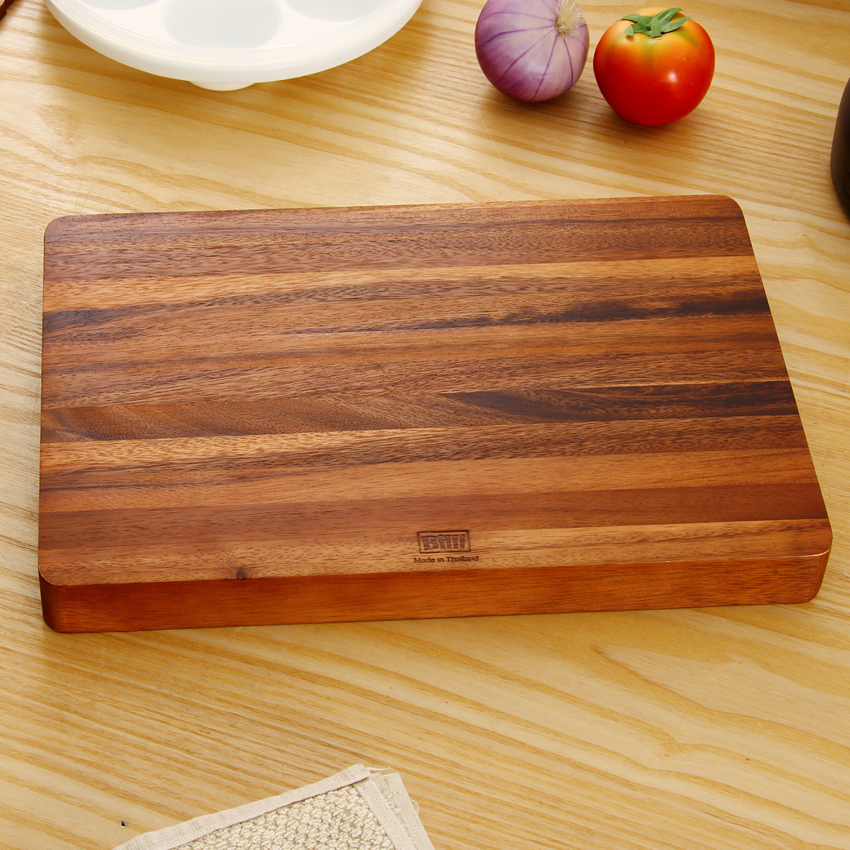 泰国制增大版35mm厚相思木长方切菜板家用水果辅食板砧板