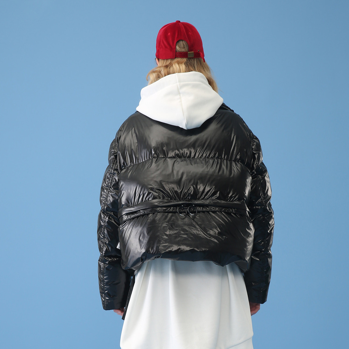 crz潮牌女装秋冬气质长款宽松加厚外套保暖羽绒服