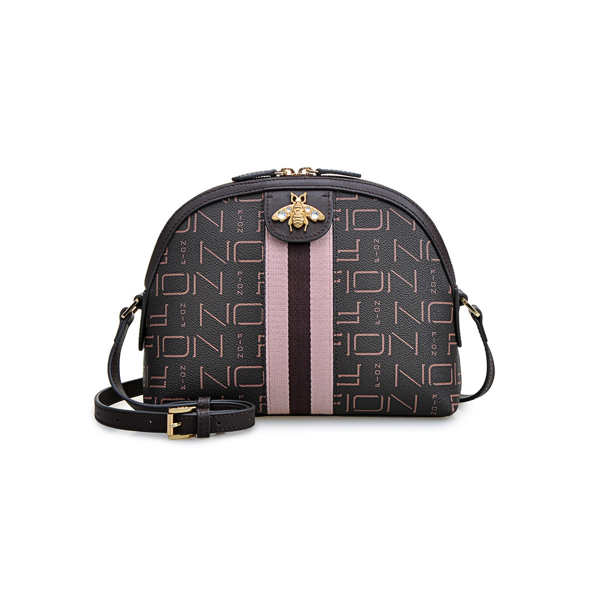 2018新款印花时尚蜜蜂包贝壳包女士斜挎包