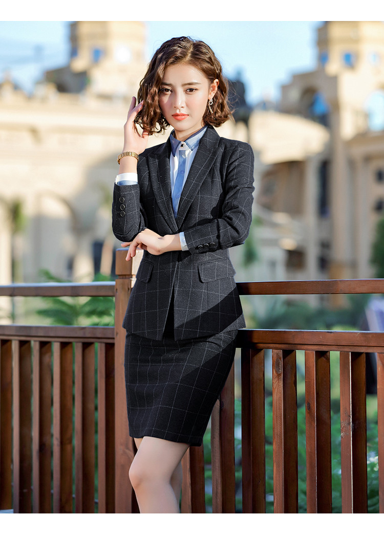 【时尚职场风】19春新款经典成熟风一粒扣女士西装外套