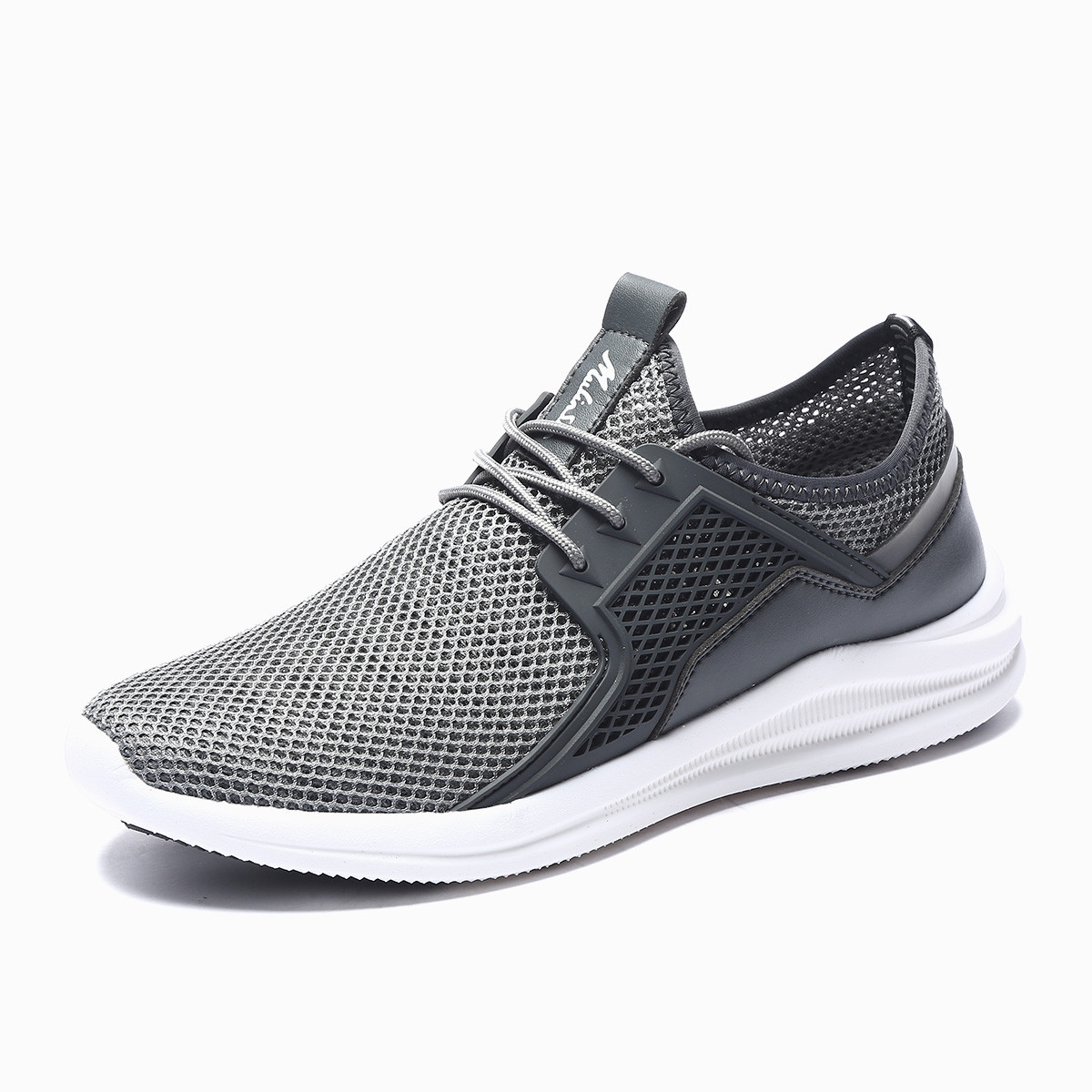 木林森2019年新款青年潮流休闲透气网布鞋男士休闲鞋男鞋b319009665