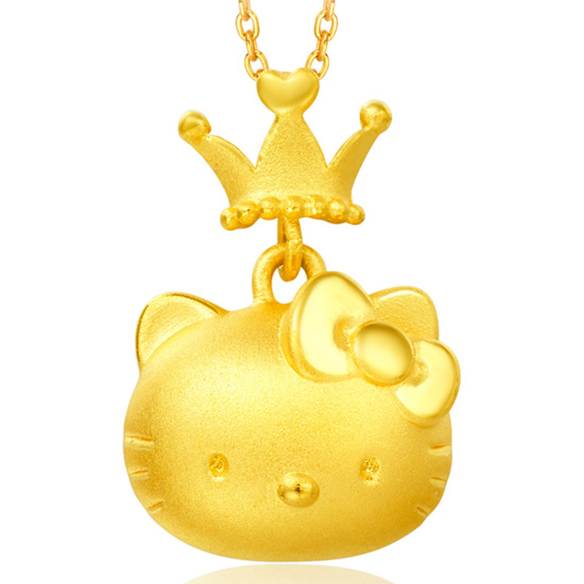 周大福 hellokitty凯蒂猫凯蒂猫足金黄金吊坠