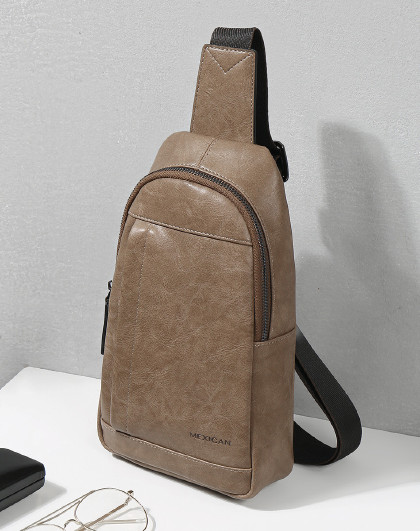 2019年稻草人男包时尚休闲拉链单肩斜挎包男士胸包