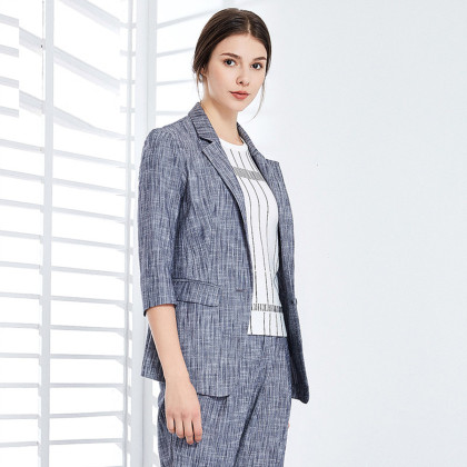 naersi/娜尔思2018年春夏季新品商场同款时尚透气休闲职场西装