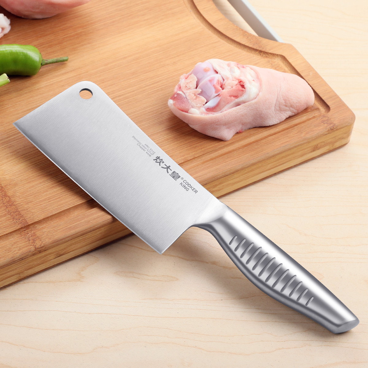 锋锐砍骨刀 持久锋利 精锻400不锈钢菜刀 家用厨房剔骨刀