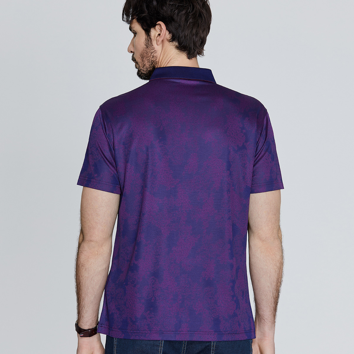 铜氨冰凉纤维面料2019夏季新款商务休闲t恤短袖polo衫