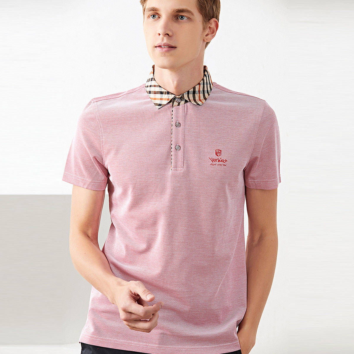 浅色系清新舒适男士t恤短袖