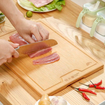 乐厨系列整竹菜板套装 家用厨房切菜案板砧板