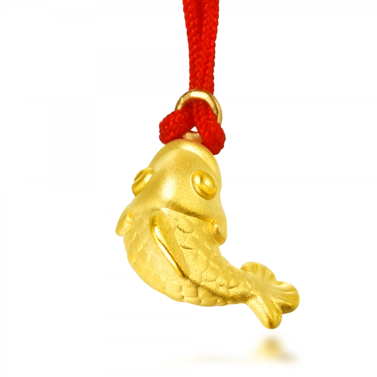 周生生黄金年年有鱼吊坠(不含项链)