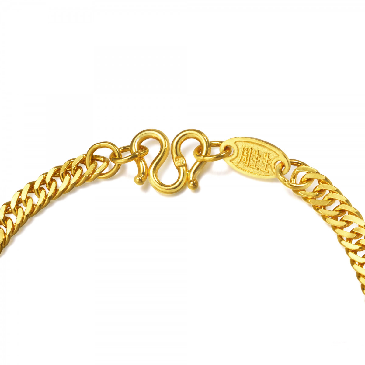 周生生黄金牛仔项链