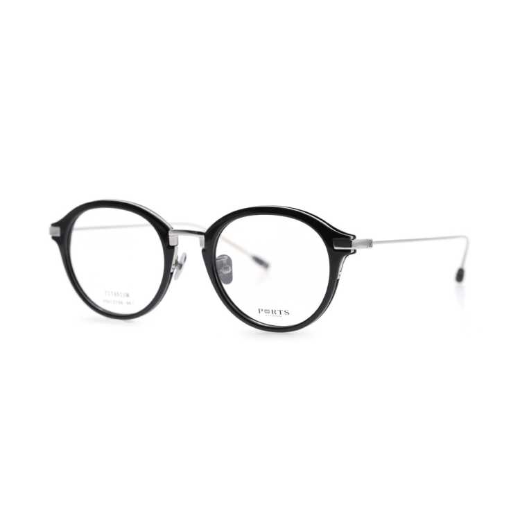 PORTS 女款日常复古休闲板材钛眼镜架POU12708