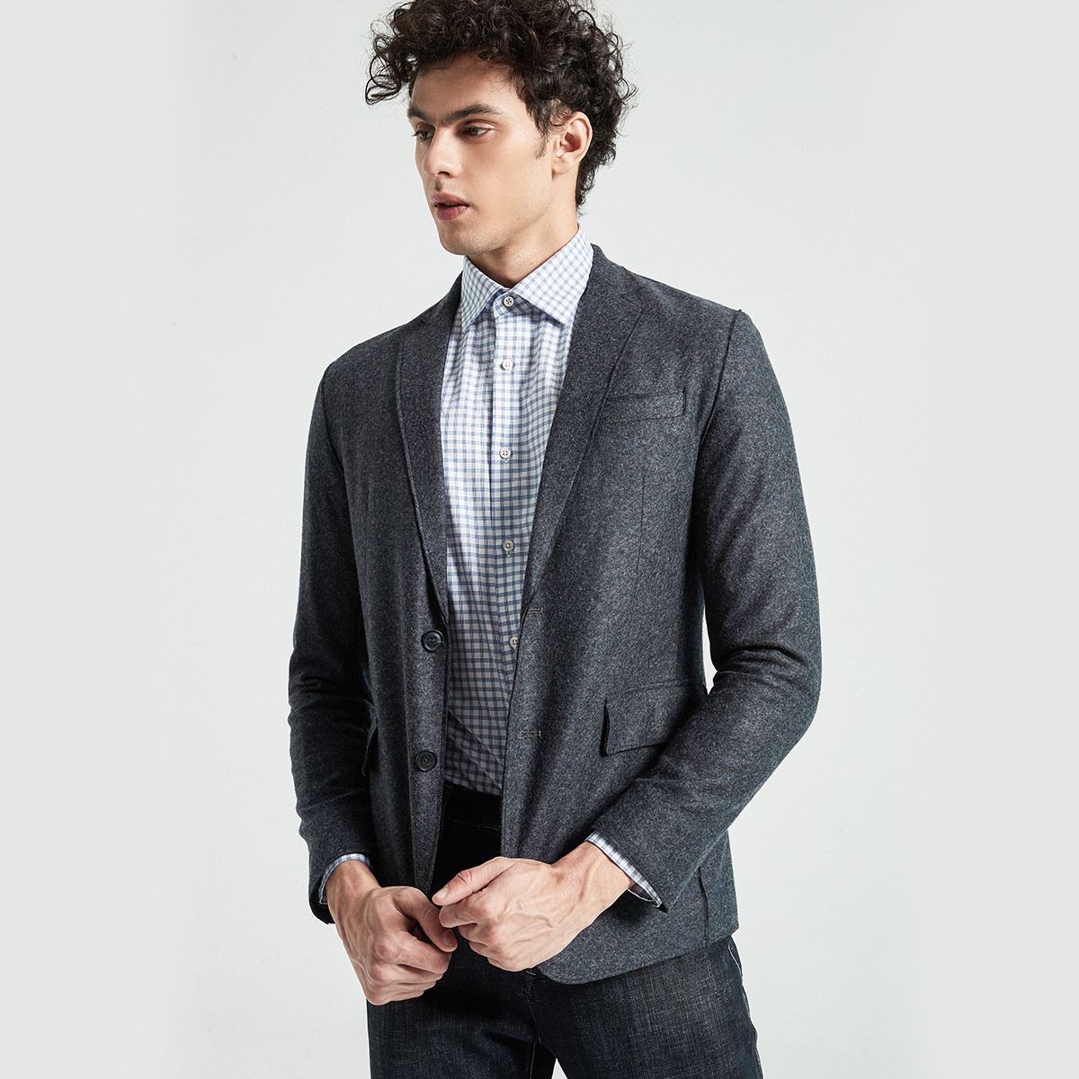 elle homme男式正装西服外套