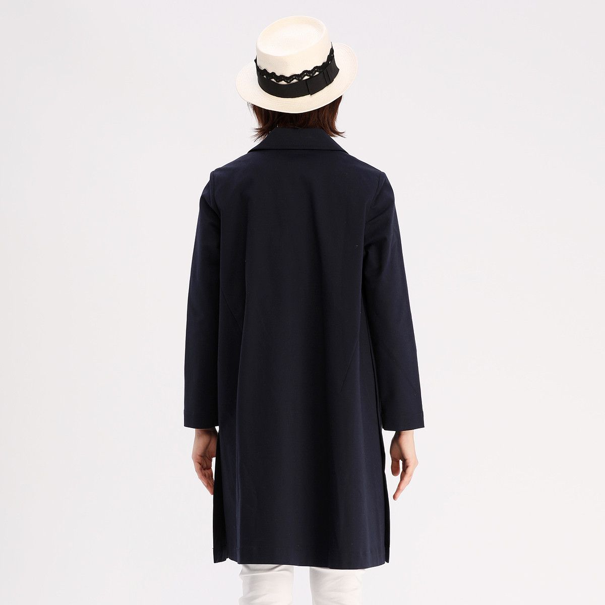 希色myscissors春季翻领中长款o型风衣