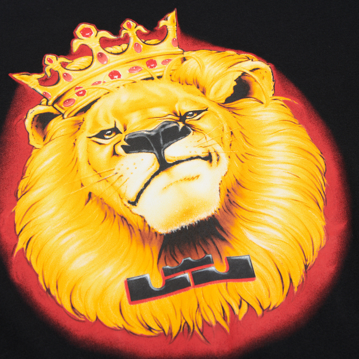 lbj狮子图案 篮球运动短袖t恤男