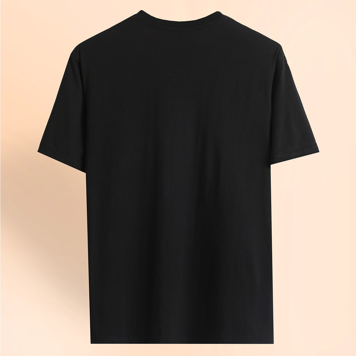 纯棉短袖t恤男简约立体图形印花休闲半袖圆领t恤衫