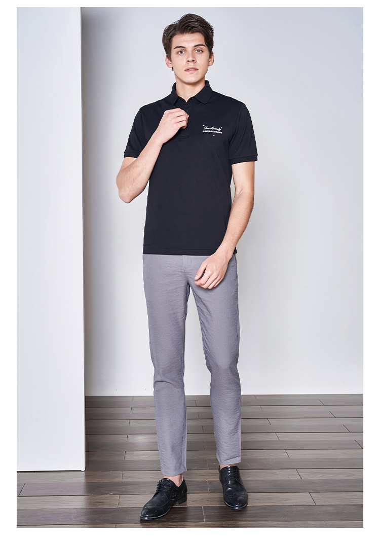 thomas royall夏季新款舒适透气挺括经典商务休闲男士短袖男士polo衫