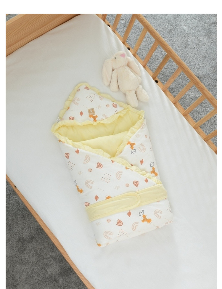 秋冬款婴儿用品宝宝外出防风夹棉抱毯新生儿加厚棉抱被