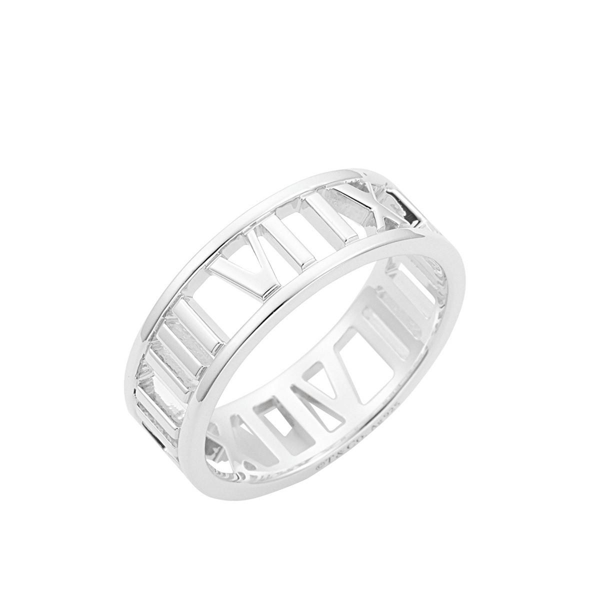 蒂芙尼 atlas流线型现代感中性宽戒指可做情侣戒