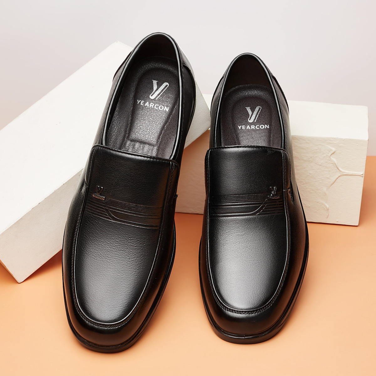 【头层牛皮】春秋新款一脚蹬男单鞋牛皮男士商务皮鞋男士皮鞋男鞋