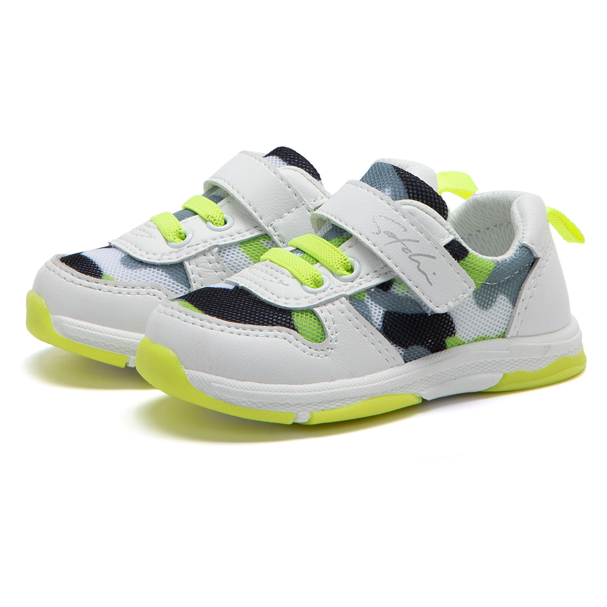 沙驰童鞋2021新品男女童时尚舒适网面透气运动鞋