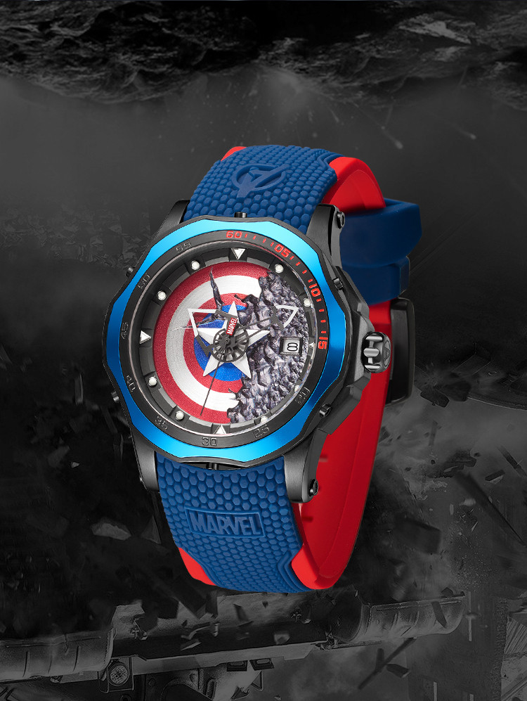 漫威手表男表时尚街头个性复仇者联盟男士手表男表