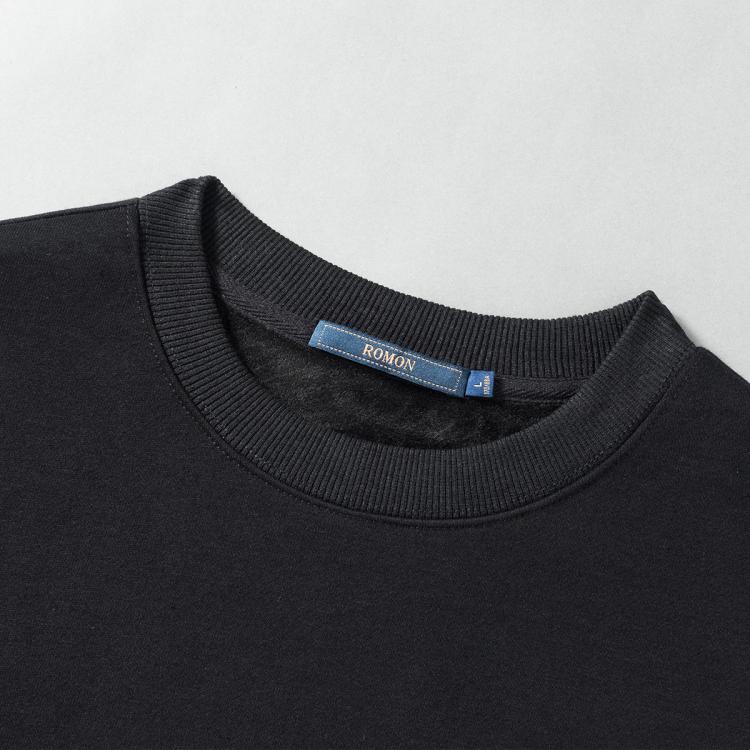 罗蒙 【福利款】银狐绒加绒卫衣男秋冬保暖打底衫男士卫衣加绒男卫衣