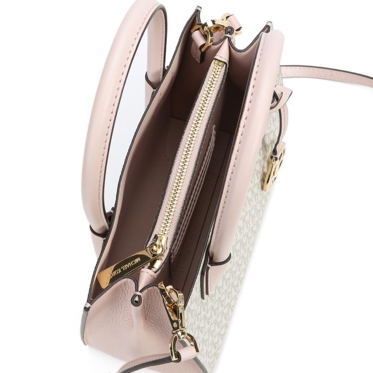 MICHAEL KORS Mercer 时尚潮流百搭中号Logo印花皮革风琴式斜挎包