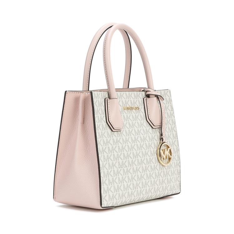 MICHAEL KORS Mercer 时尚潮流百搭中号Logo印花皮革风琴式斜挎包