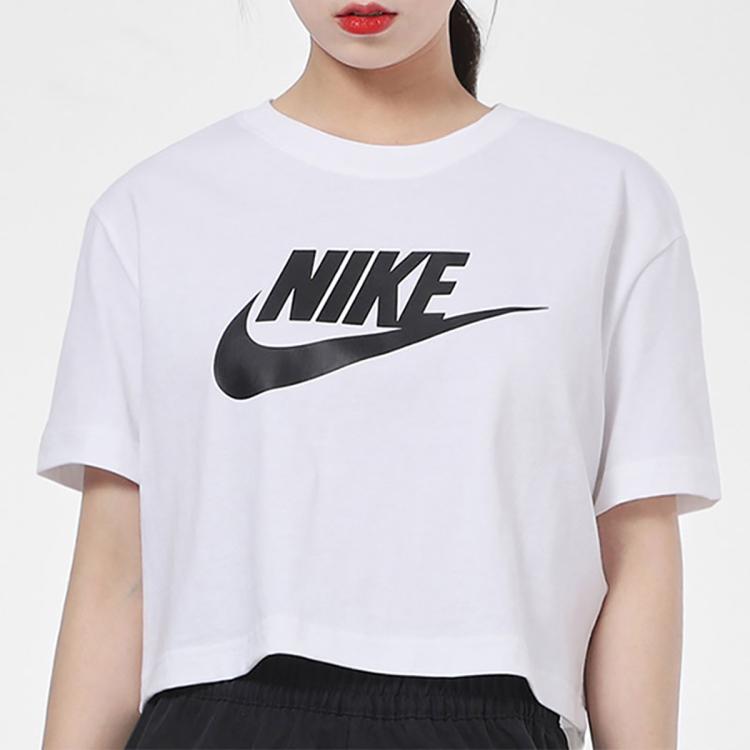 Nike 耐克女子舒适透气休闲时尚运动短袖t恤 In White