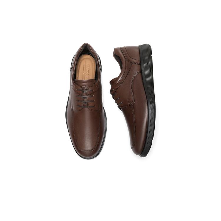 ECCO 【入会满减100】男士商务皮鞋 舒适通勤德比鞋 轻巧混合520324