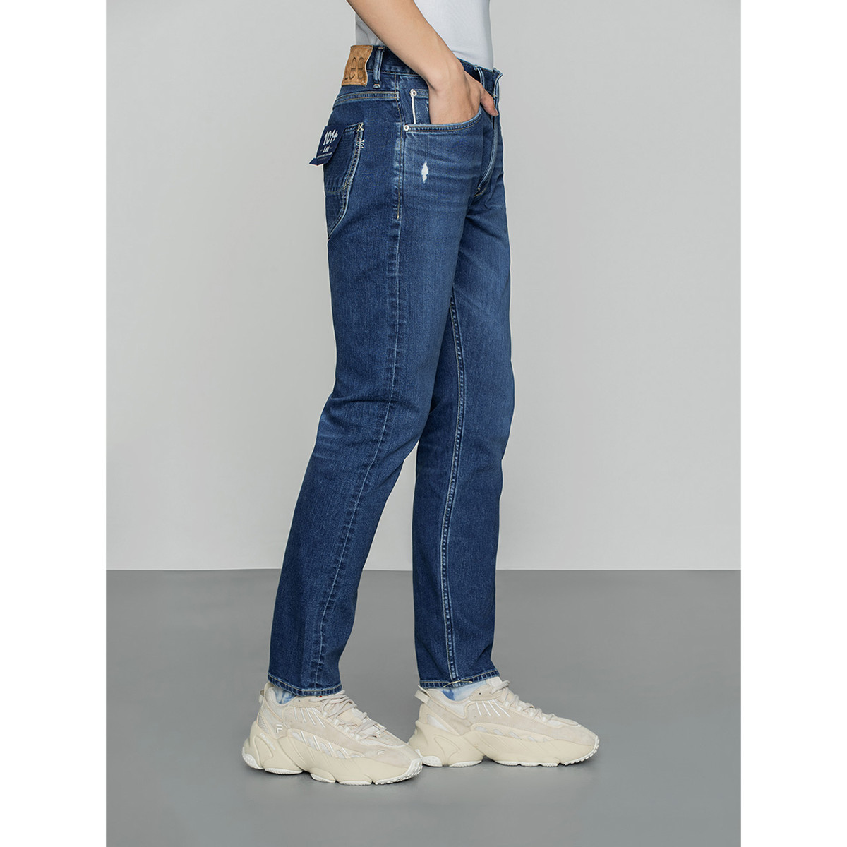 商场同款101 系列春季705标准中腰蓝色男牛仔裤