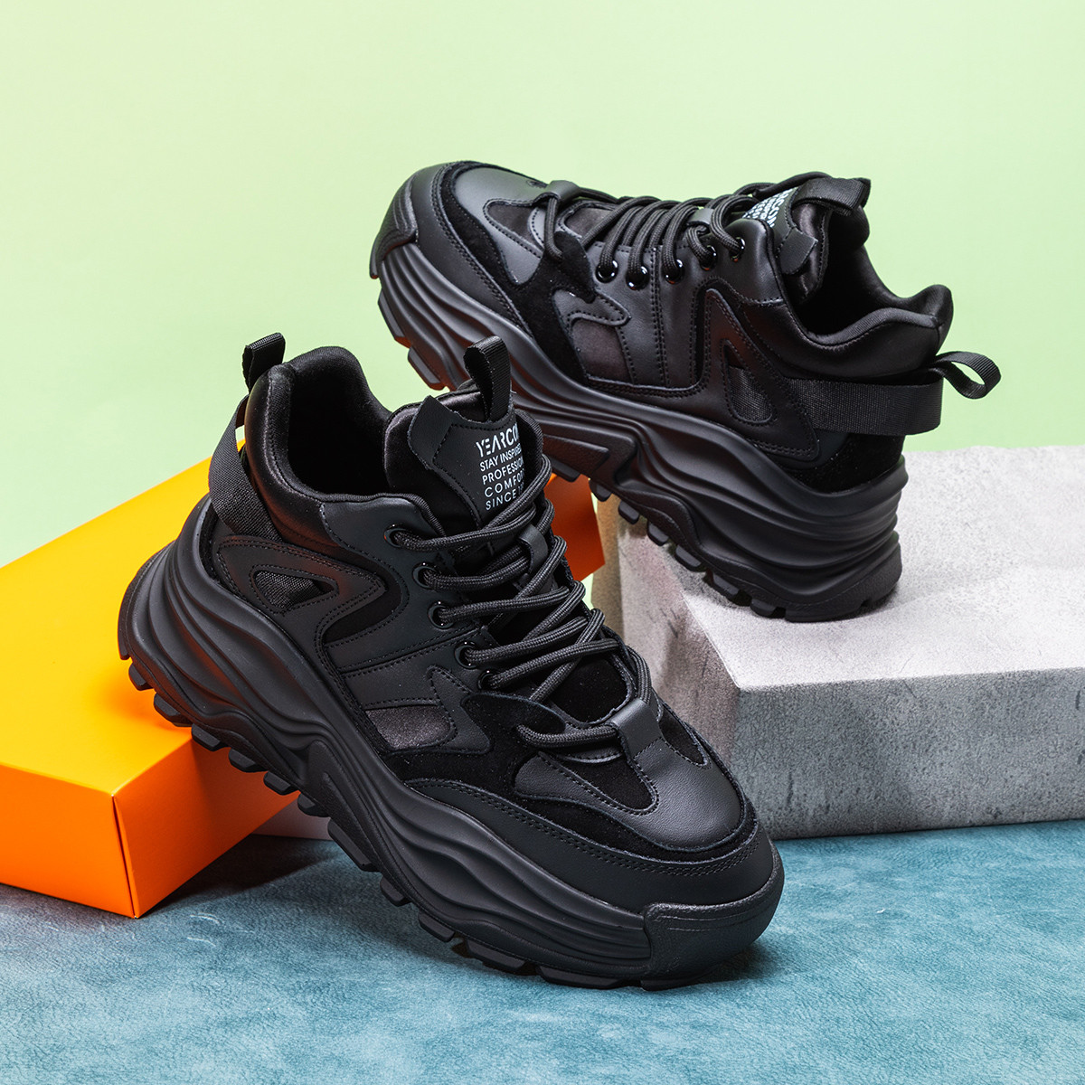 意尔康女鞋新款2023春夏老爹鞋女厚底增高小白鞋女运动鞋子女