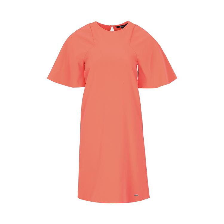 Armani Exchange 女士日常宽松轻薄透气别致有气质连衣裙 In Orange