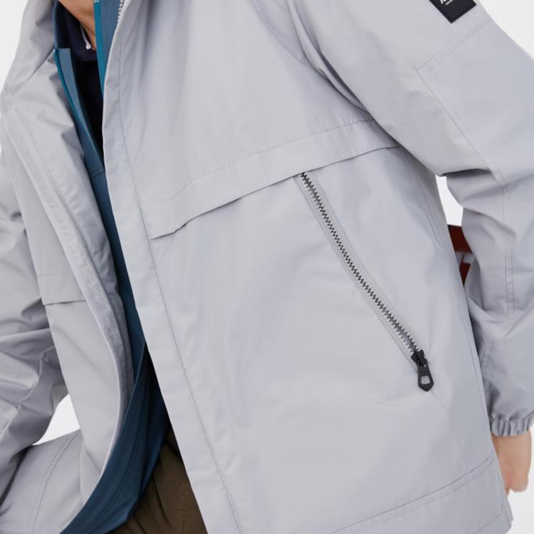 艾高秋男士防风保暖户外环保面料夹克透气运动外套