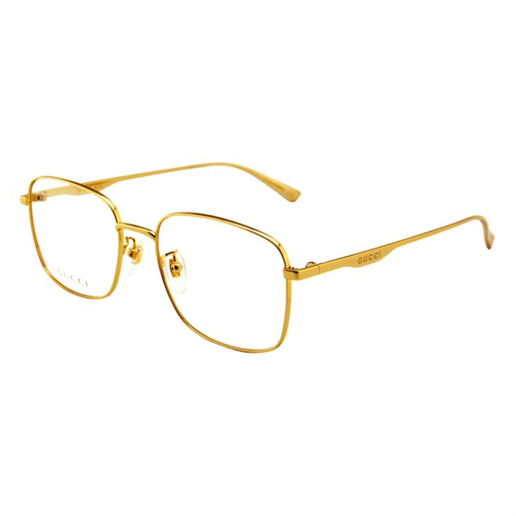 Gucci 古驰光学镜架男女款时尚方框金属眼镜框gg0869oa In Gold