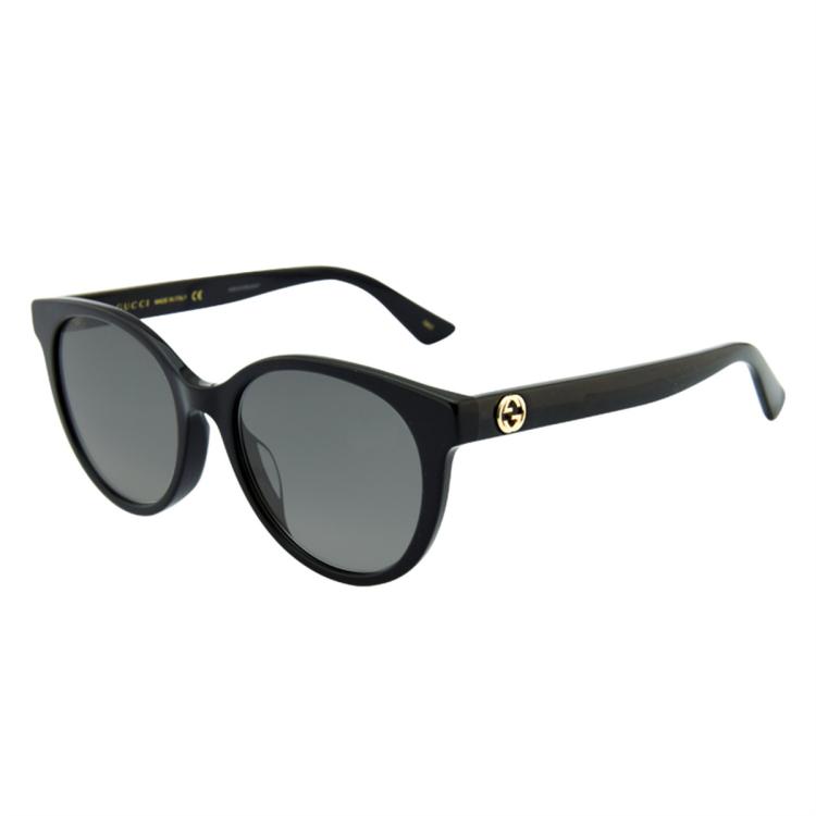 Gucci 古驰太阳镜男女款潮流大框墨镜gg0702sk In Black