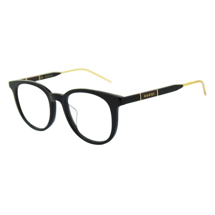 Gucci 古驰光学镜架男女款时尚方框金属眼镜框gg0845ok In Black