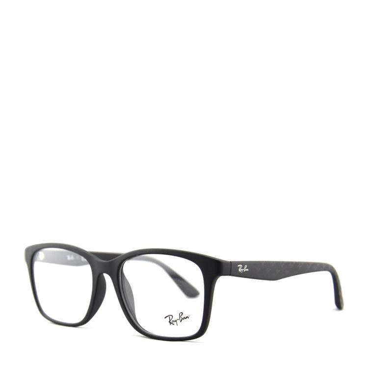 Rayban 雷朋光学镜架男女款全框方形眼镜框rx7059d In Black